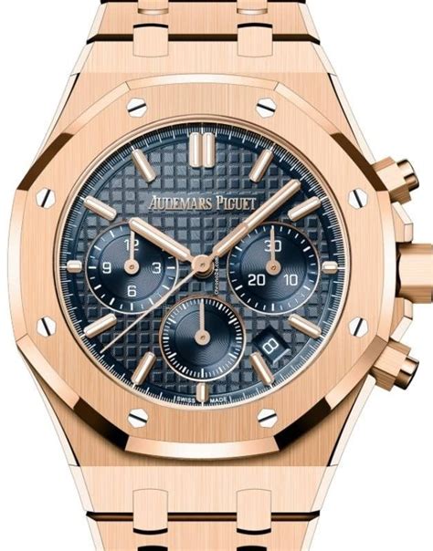 audemars piguet royal oak rose gold blue dial|audemars piguet royal oak cufflinks.